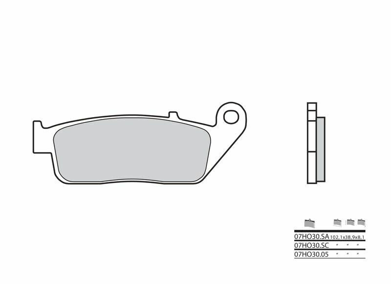Triumph Tiger 885i [Brembo] - pastilhas de freio