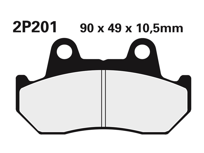 Honda NS 400 R [Nissin] - Pás de freio semi -metálico