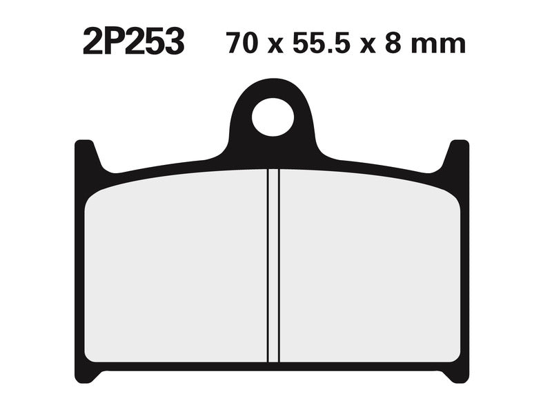 Triumph Sprint 1050 [NISSIN] - Pastilhas de freio de metal sinterizado para rua/off-road - 2P-253ST