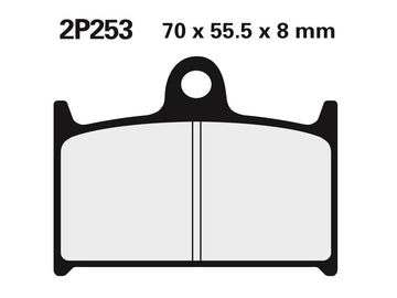 Triumph Sprint 1050 [NISSIN] - Pastilhas de freio de metal sinterizado para rua/off-road - 2P-253ST