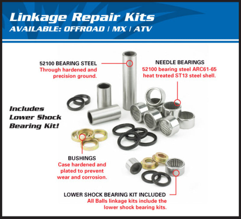 Yamaha Yz 426 [ALL BALLS] - Kit de reparo da articulação da suspensão Yamaha