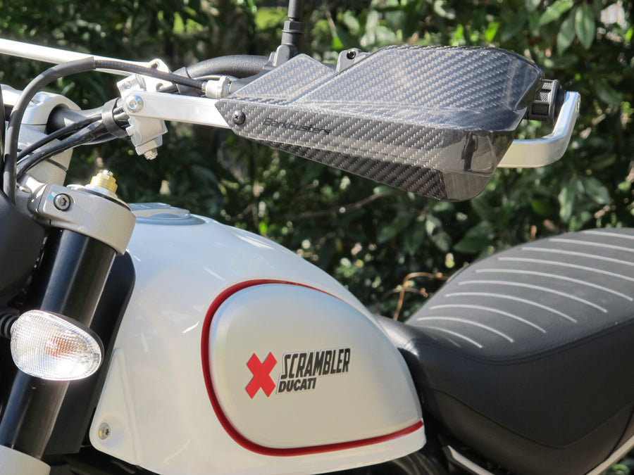 Beta RR 300 2 T Racing [2020-2023] - Carbon Handschützer Echtes Carbon Fiber