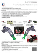 Suzuki Gsx-S 750 [ACCESS DESIGN] - suporte de placa na altura da roda preto Suzuki GSX-S750