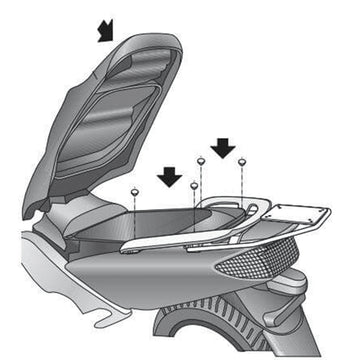 Yamaha T-MAX 500 (SJ01/SJ03/SJ05) [2001-2007] [SHAD] - Kit de montagem Top Master