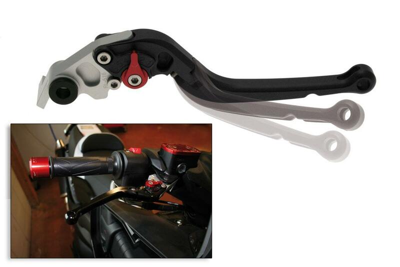 Yamaha T-Max 560 Tech Max [BIHR] - Alavanca direita dobrável em alumínio anodizado preto Yamaha T-Max 500/530