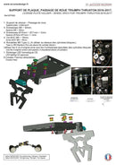 Triumph Thruxton 1200 [ACCESS DESIGN] - arco da roda porta-matrícula preto Triumph Thruxton 1200