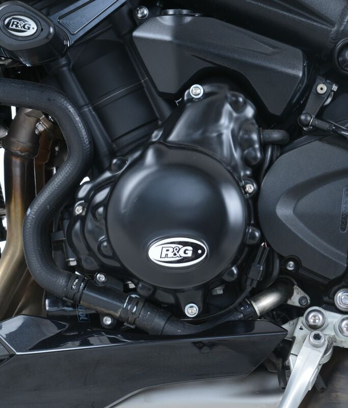 Triumph DAYTONA MOTO2 765 [2019-2020] - Protetor da tampa do cárter esquerdo preto Triumph