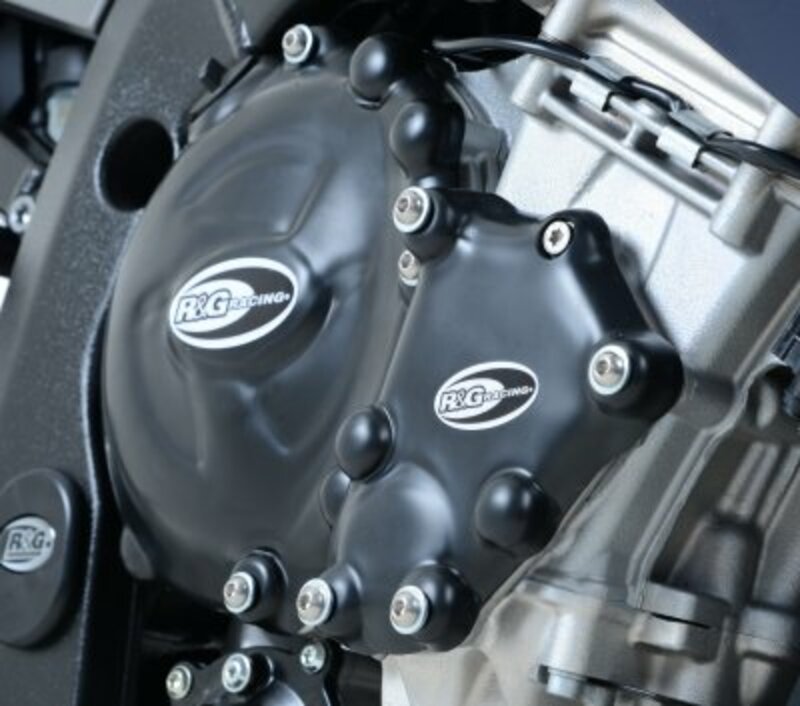 Bmw HP4 ABS 0D01 [2012-2014] - Conjunto Protetor Tampa Caixa Motor Preto BMW HP4/S1000R/RR