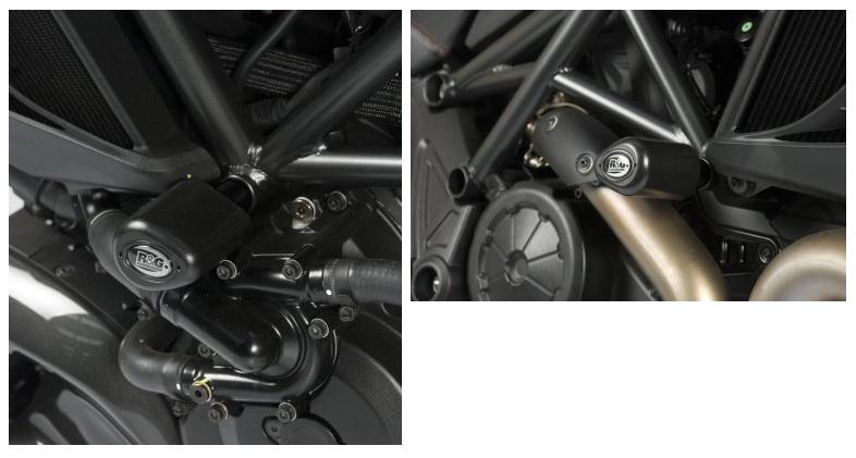 Ducati Diavel 1200 Strada [2013-2014] - Aero Crash Protectors Preto Ducati Diavel