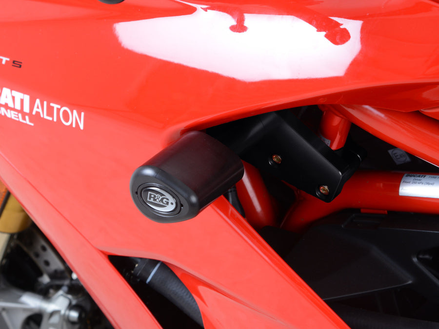 Ducati SuperSport S [2017-2024] - Aero Sturzpads schwarz mit Bohrungsblende Ducati Supersport