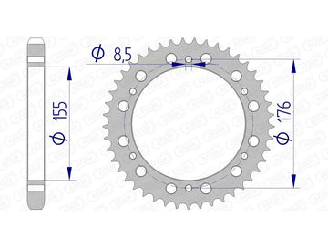 Triumph Sprint 955 [AFAM] - Roda dentada padrão em alumínio - 530