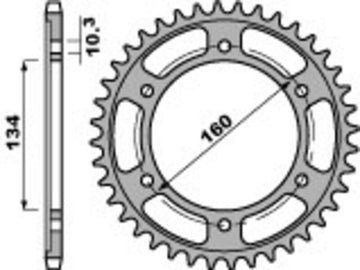 Honda Cbr 600 [PBR] - Roda dentada padrão alumínio - 525
