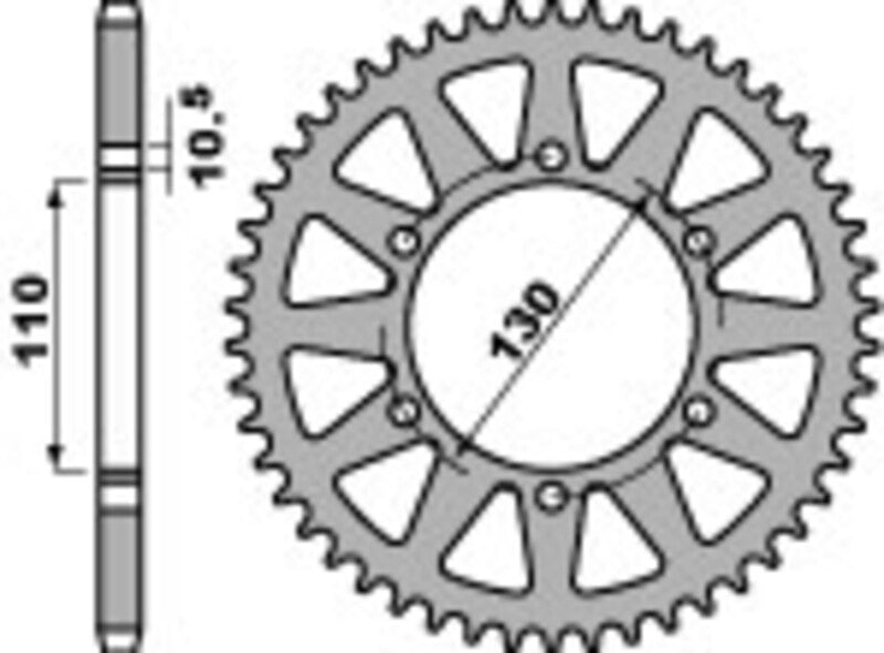 Yamaha Mt 03 [PBR] - Roda dentada reforçada em alumínio - 520