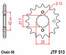 Yamaha SR 500 [JT Sprockets] - Pinhão de aço padrão na frente-2