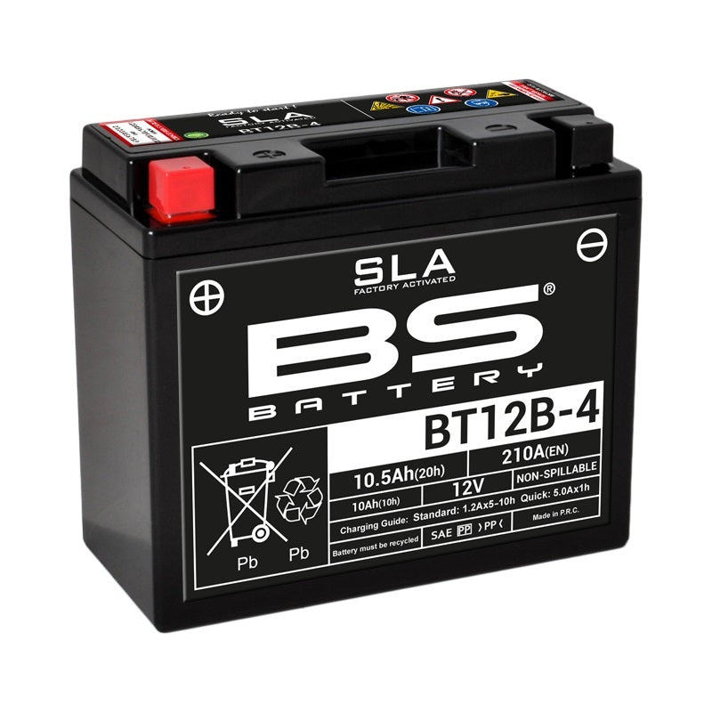 Yamaha Fz 600 S Fazer [BS BATTERY] - Bateria sem manutenção SLA ativada de fábrica - BT12B-4