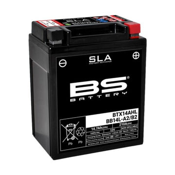 Suzuki Gsx-R [BS BATTERY] - Bateria sem manutenção SLA ativada de fábrica - BTX14AHL / BB14L-A2/B2
