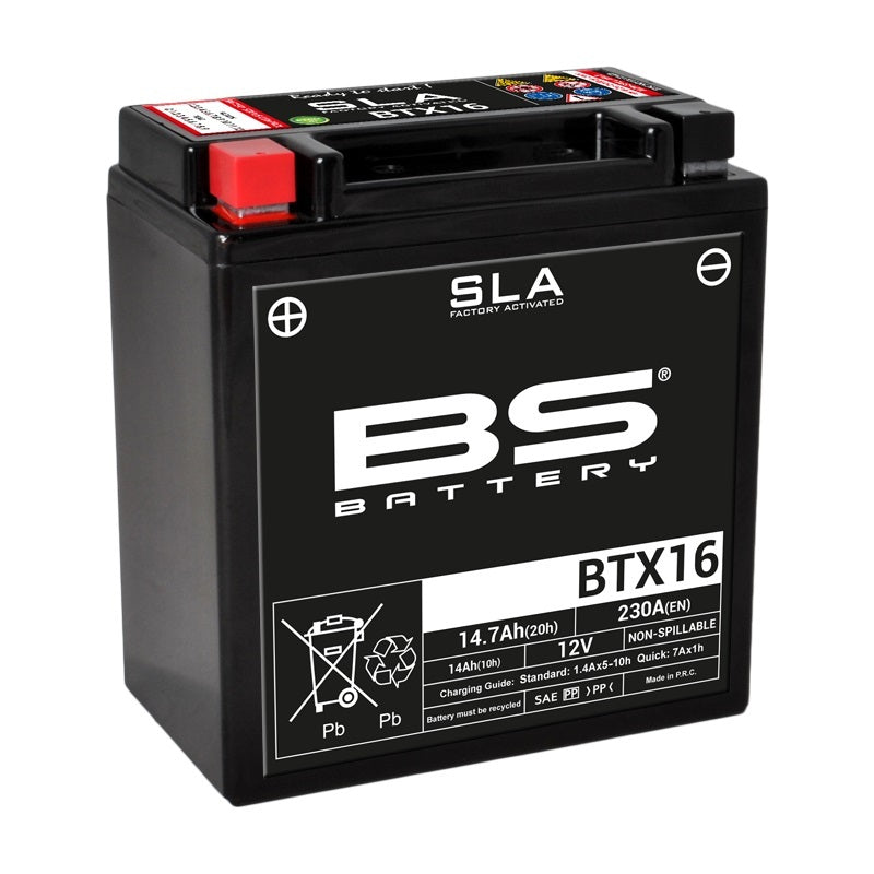 Kawasaki Vn 1700 [BS BATTERY] - Bateria sem manutenção SLA ativada de fábrica - BTX16