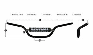 Gasgas Sm 700 [RENTHAL] - Guiador baixo Fatbar 822 KTM - 0