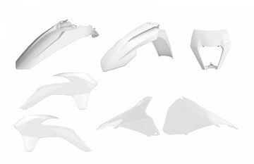 KTM 350 EXC-F SIX Days [2014-2016] - Enduro Restyling Plastik-Kit Weiß KTM EXC