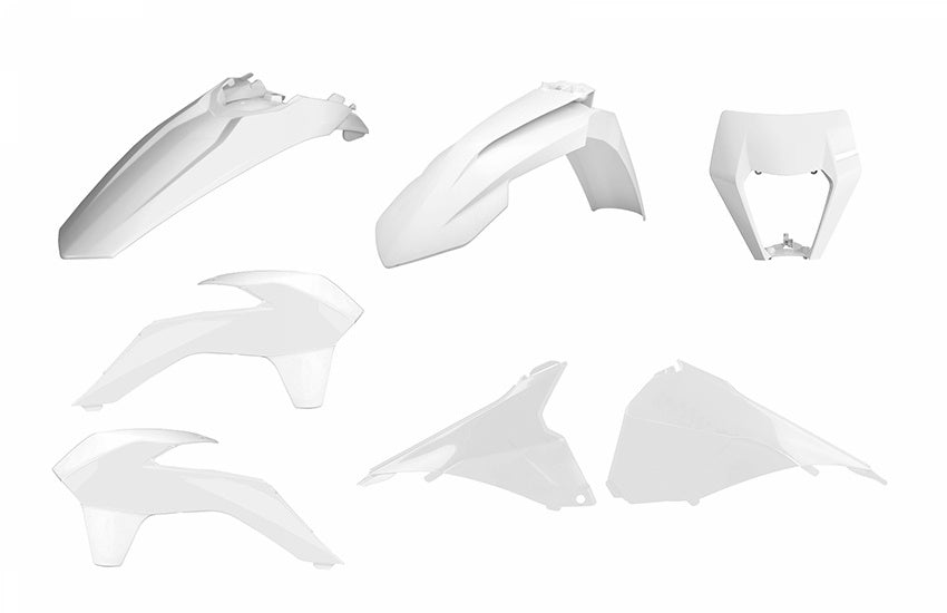 KTM 250 EXC-F SIX Days [2014-2016] - Enduro Restyling Plastik-Kit Weiß KTM EXC