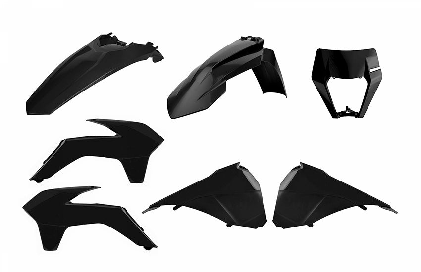 KTM 450 EXC [2014-2016] - Enduro Restyling Plastik-Kit Schwarz KTM EXC
