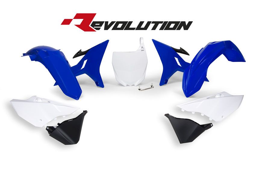 Yamaha YZ 125 (CE 10) [2003] - Revolution Ersatz-Plastik-Kit Blau/Weiß Yamaha YZ125/250