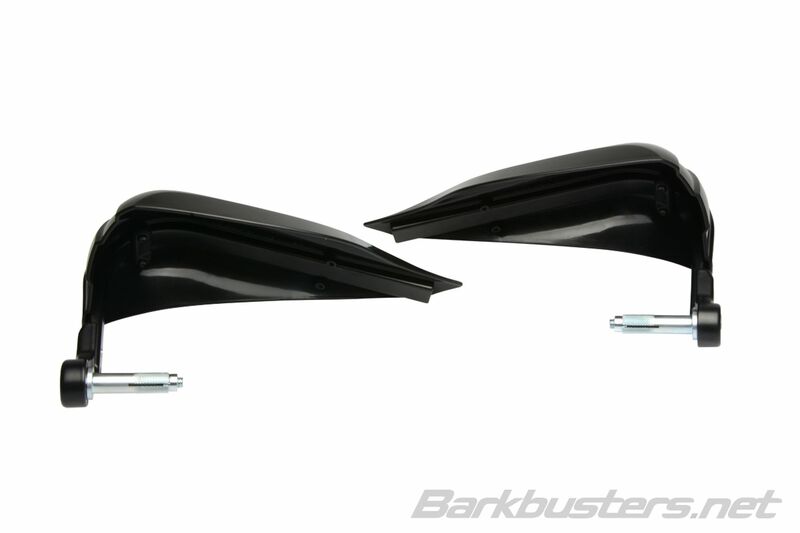 Suzuki GSX 800 S [BARKBUSTERS] - Conjunto de protetores de mão Storm com braçadeira de ponto único e extremidade do guiador preto