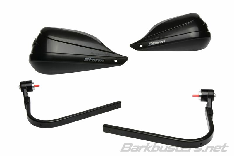 Kawasaki Z 900 [BARKBUSTERS] - Conjunto Storm Hanguads com braçadeira de ponto único e extremidade do guiador preto