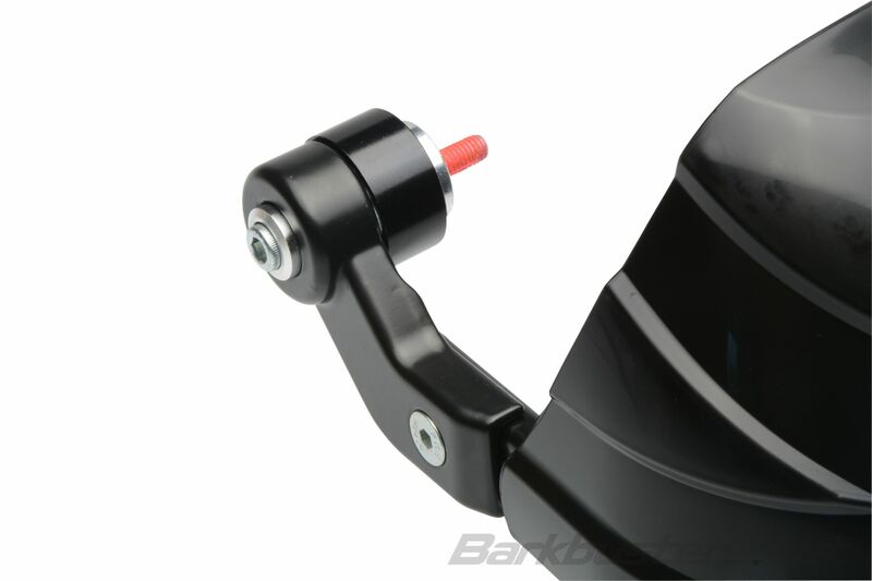Ktm Duke 390 [BARKBUSTERS] - Conjunto Storm Hanguads com braçadeira de ponto único e extremidade do guiador preto