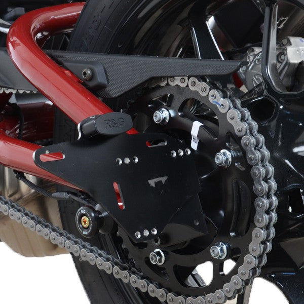 Indian FTR 1200 100% R Carbon [2024-2025] - Kennzeichenhalter (seitlich) - kleine Platte - Schwarz Indian FTR 1200