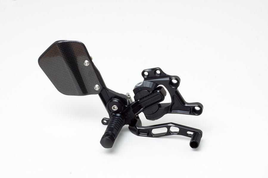 Kawasaki Z 1000 ABS (ZR 1000 C) [2007-2009] - VCR38GT Einstellbare Fußrastenanlage Schwarz Kawasaki Z750/1000