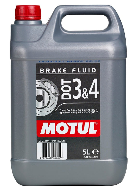 DOT 3 e 4 Fluido de freio 5L para motocicletas [Motul]