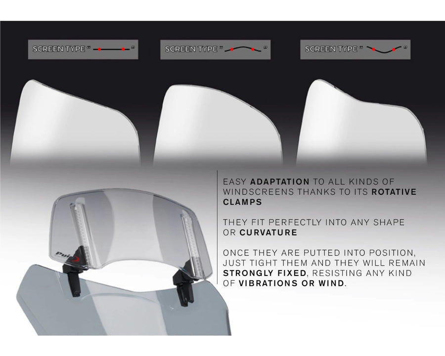 KTM 890 SMT [2025] – Spoiler Screen 2.0 Clip-on – Transparente