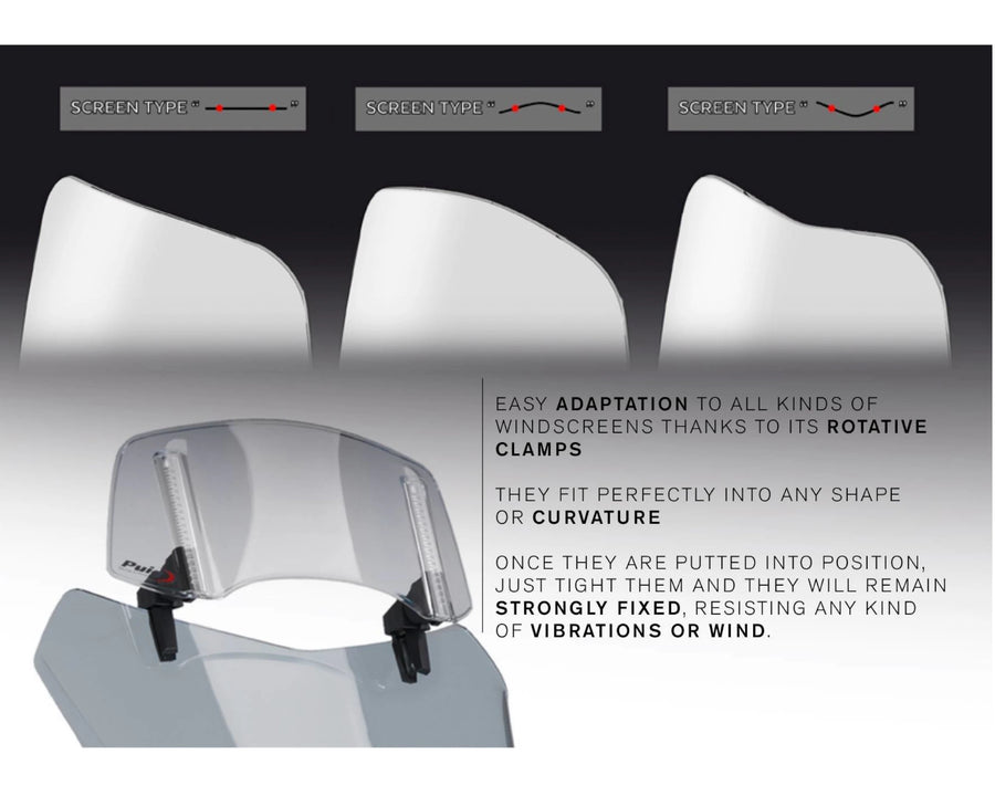 KTM 890 SMT [2025] – Disco spoiler 2.0 fixado com parafusos – Transparente