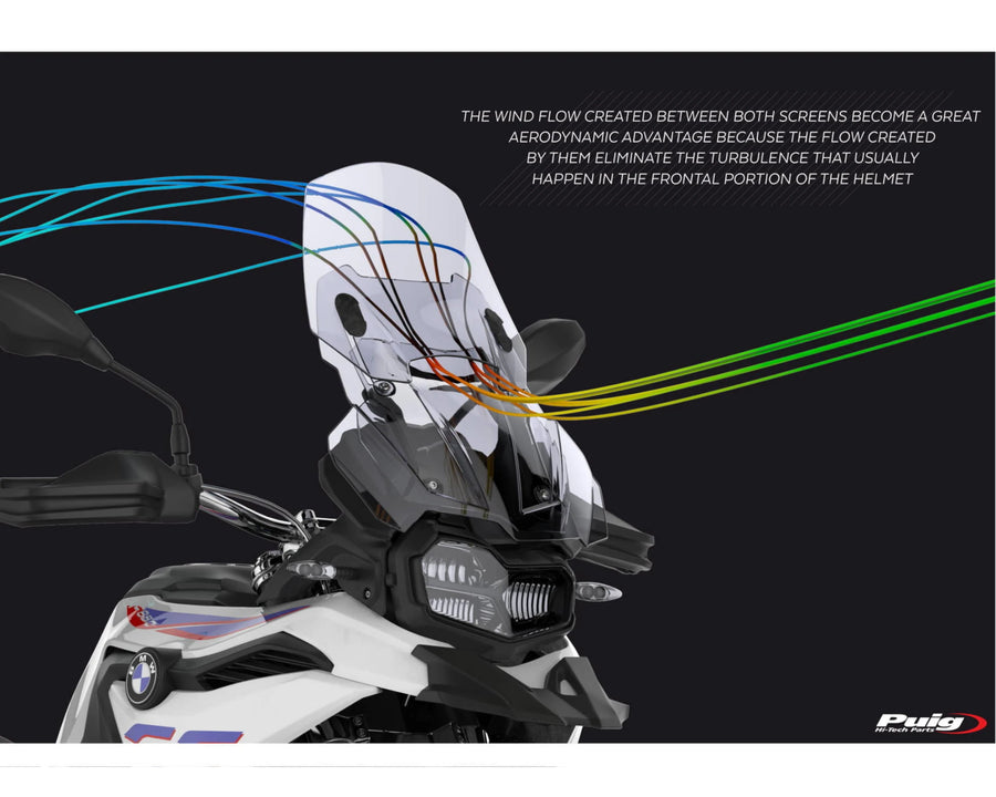 BMW F 750 GS [2024] – Tela ajustável – Transparente