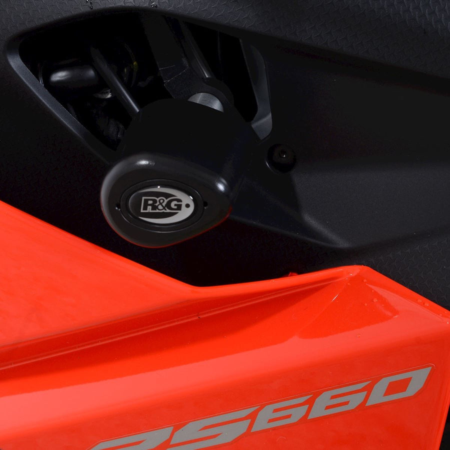 Aprilia RS 660 EXTREMA [2023-2024] - Aero-Sturzpads (ohne Bohrsatz) – Schwarz Aprilia RS660