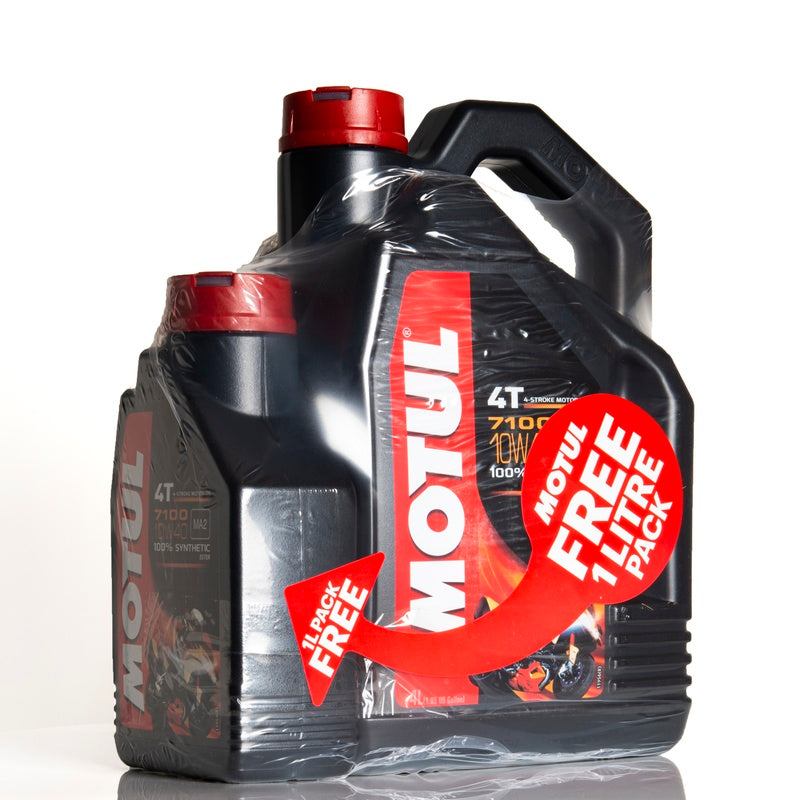 Óleo de motor de motocicleta sintético 10W40 4T 5L - MOTUL 7100