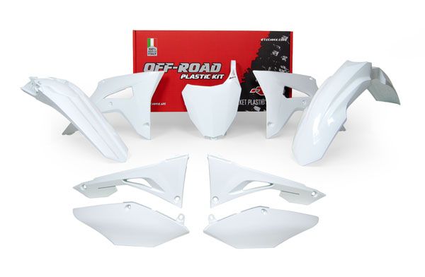 Honda CRF 450 RX Enduro (PE 07) [2021-2022] - Revolution Plastik-Kit Weiß Honda CRF