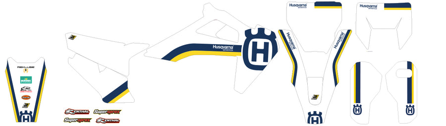 HUSQVARNA FE 501 [2020-2023] - Retro Graphic Kit - Husqvarna FC/TC/TE/FE