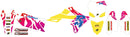 SUZUKI RM 250 [2001-2008] - Retro Complete Graphic Kit - Suzuki RM 125/250