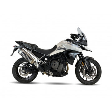 Triumph Tiger 900 Rally [IXIL] - Silenciador MXT aço inoxidável / tampa preta - Triumph Tiger 900/GT/Rally - ET4066SS