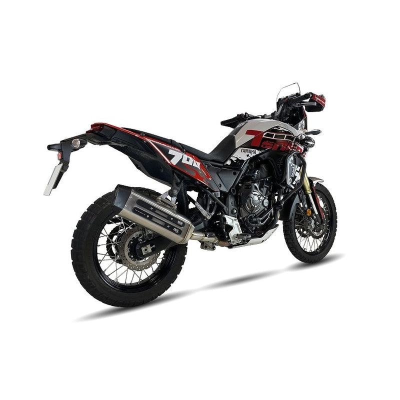 Yamaha Ténéré 700 [IXIL] - Silenciador MXT em aço inoxidável / tampa preta - EY9067SS