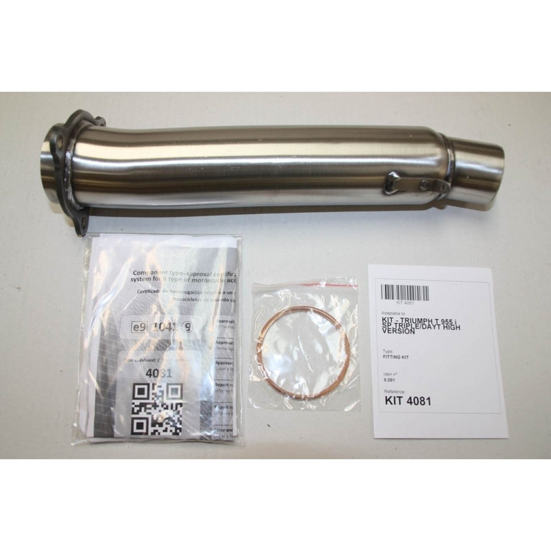 Triumph Speed ​​​​Triple [IXIL] - Pote final hexoval em aço inoxidável / tampa final em aço inoxidável preto - OT4081VSE
