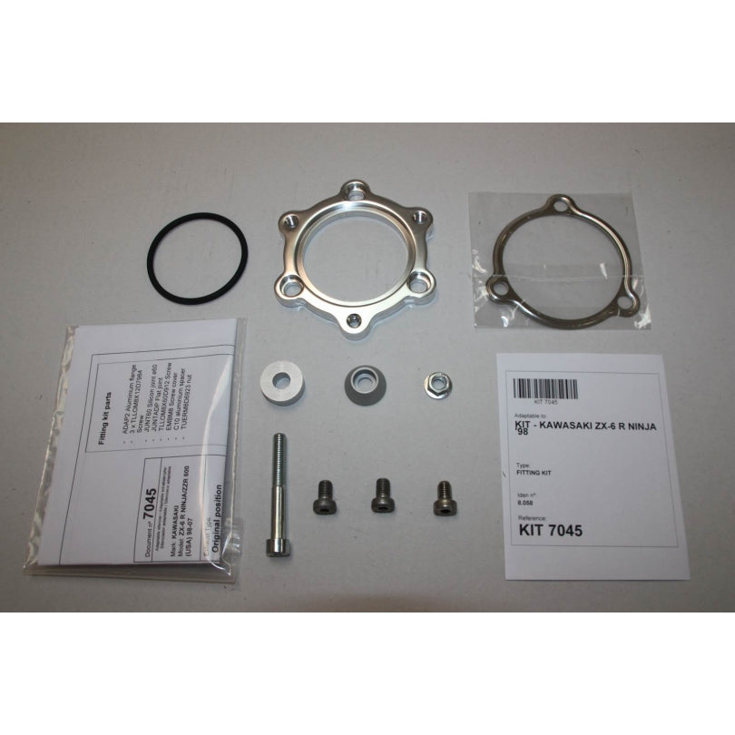 Kawasaki Ninja ZX-6 R (ZX 600 J) [2000-2001] - Hexoval Endtopf Edelstahl / Endkappe Edelstahl schwarz - OK7045VSE