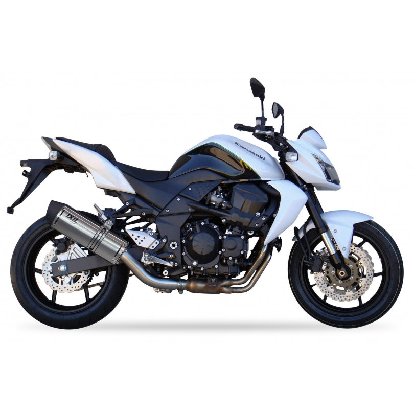 Kawasaki Z 750 R ABS Z750P [2011-2012] - Silenciador hexoval aço inoxidável / tampa final preta