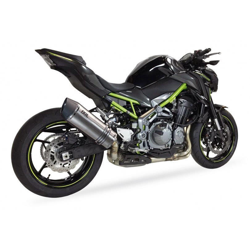 Kawasaki Z 900 ABS ZR900B [2017-2019] - Silenciador hexoval aço inoxidável / tampa final preta