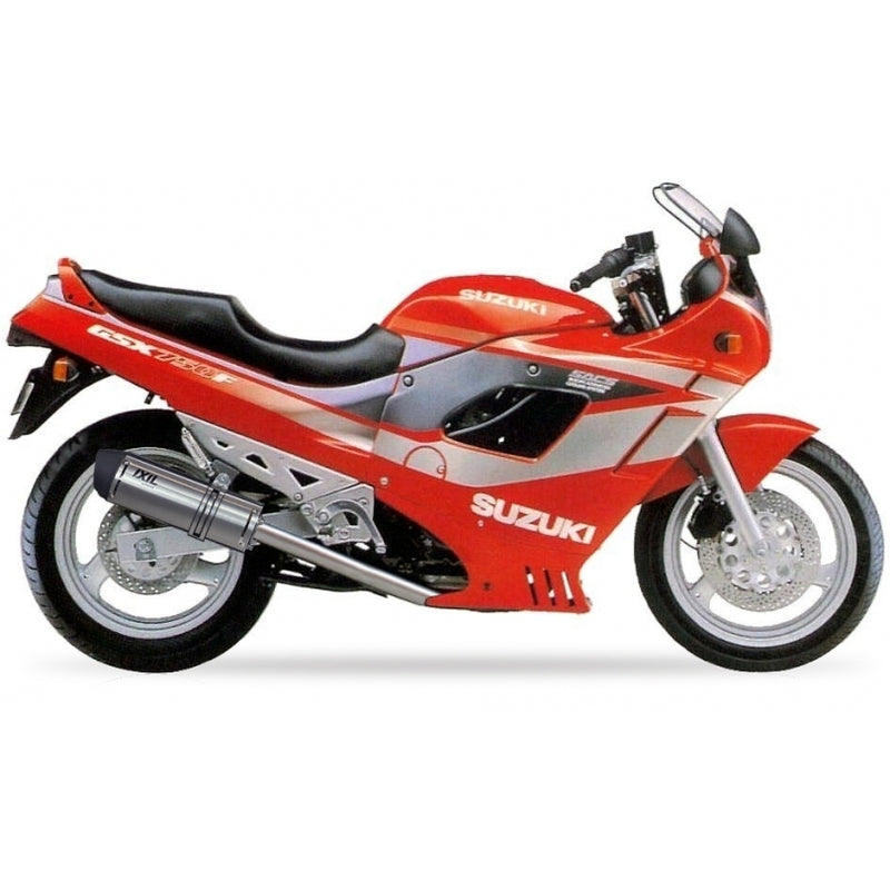 Suzuki Gsx 600 [IXIL] - Silenciador hexoval em aço inoxidável / tampa final preta