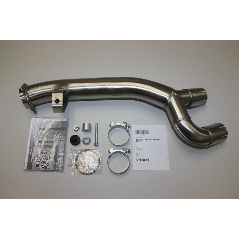 Suzuki Gsx 600 [IXIL] - Silenciador hexoval em aço inoxidável / tampa final preta