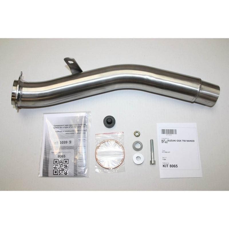 Suzuki Inazuma [IXIL] - Silenciador hexoval aço inoxidável / tampa final aço inoxidável preto - OS8065VSE