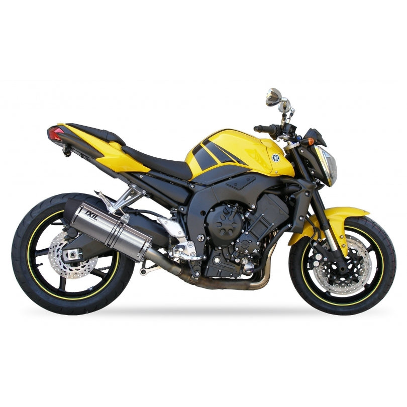 Yamaha FZ1 S FAZER RN16 [2006-2012] - Hexoval Endtopf Edelstahl / Endkappe Edelstahl schwarz - OY9090VSE